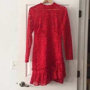 Adorable lacy red dress